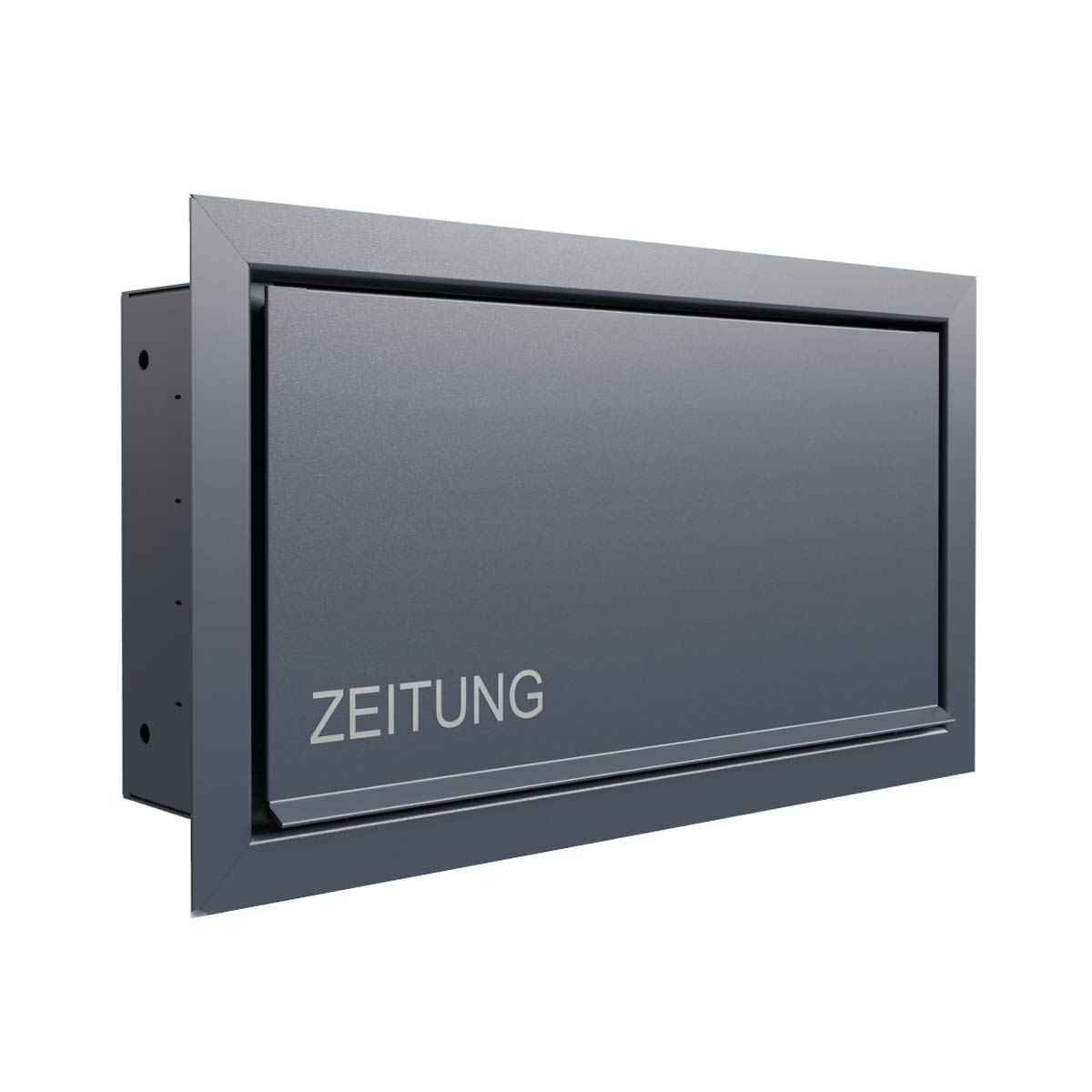51a64e68f09cd27259d6844309bce10488d5a4d2 Design flush-mounted newspaper box GOETHE UP - RAL of your choice