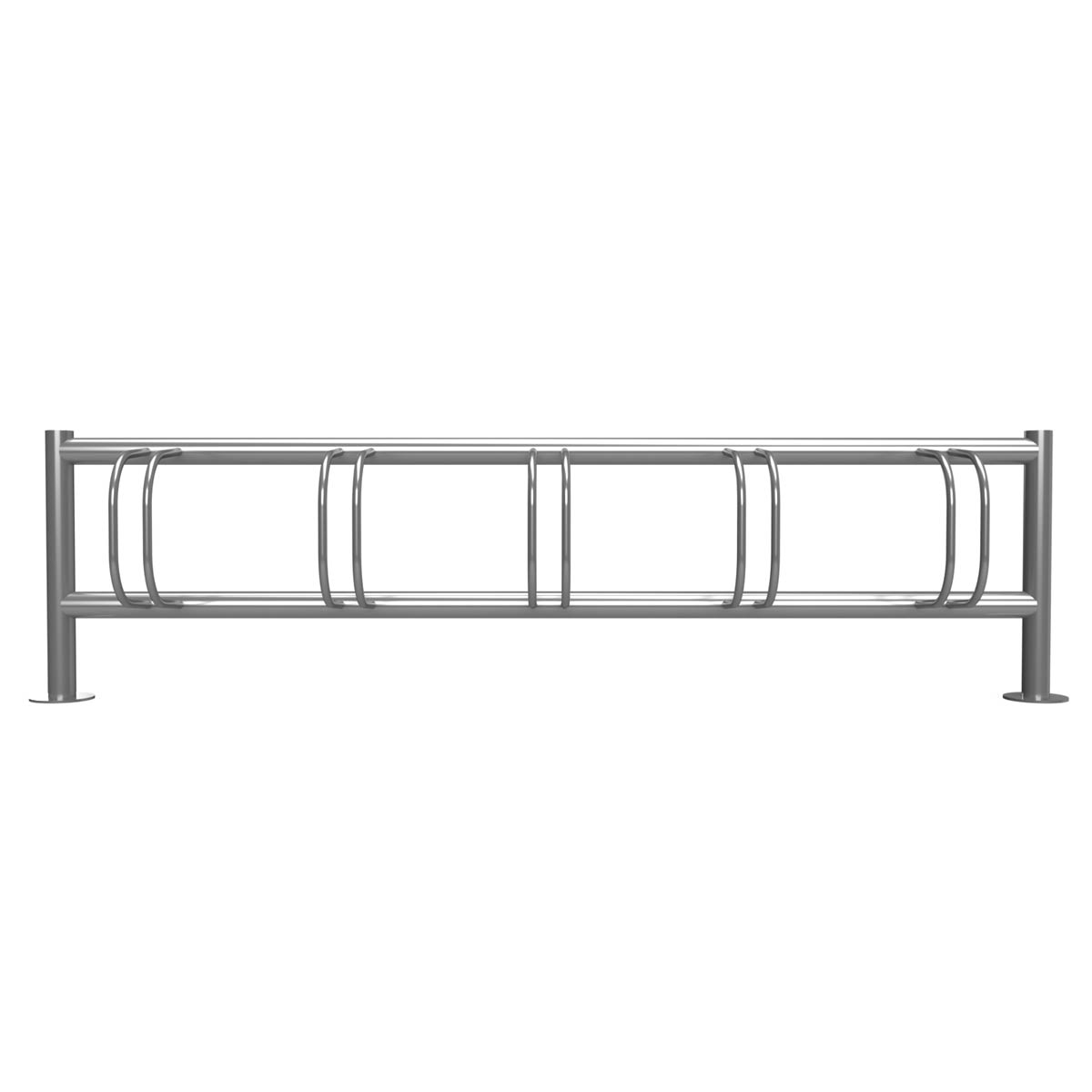 4a3f86b20e3a45163ad017301799d70a84eeed23 Fahrradständer ACHIM - Edelstahl V2A geschliffen - Einseitige Radeinstellung