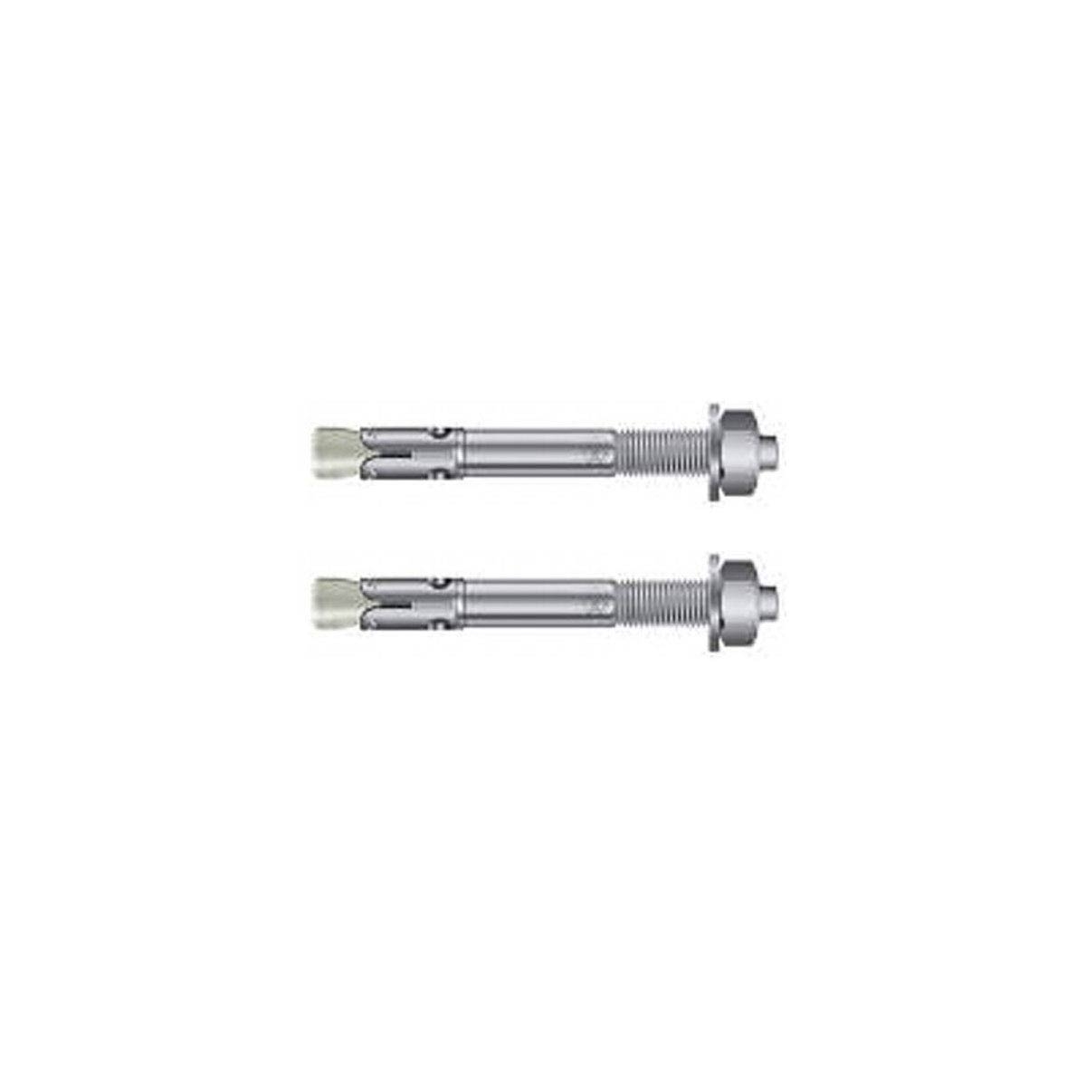 9c37c4d9fa0ff2c092de08feac5740299ac00bb5 2er Set Edelstahl V4A Bolzenanker BZ plus A4, M10, Gesamtlänge 110mm