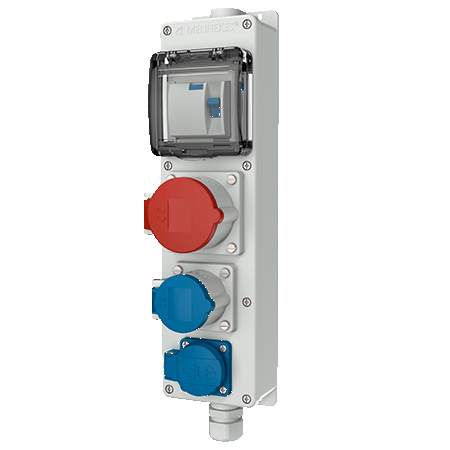 Enchufe múltiple 95471 - 1x CEE 16A 5p 400V - 1x CEE 16A 3p 230V - 1x SCHUKO® 16A 230V Enchufe múltiple 95471 - 1x CEE 16A 5p 400V - 1x CEE 16A 3p 230V - 1x SCHUKO® 16A 230V