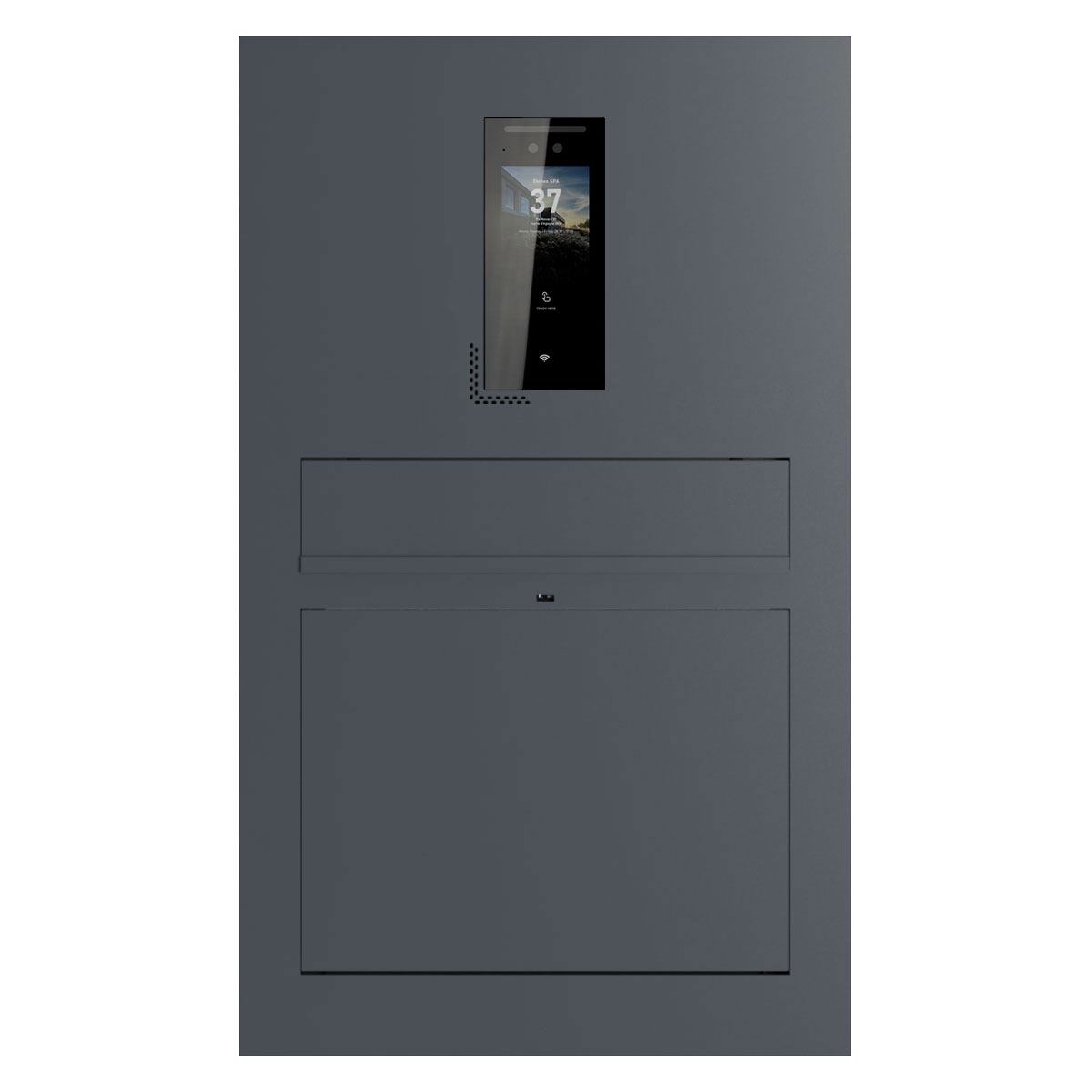 Design flush-mounted letterbox GRIMM - colour of your choice with Ekinex Dico IP video intercom system
