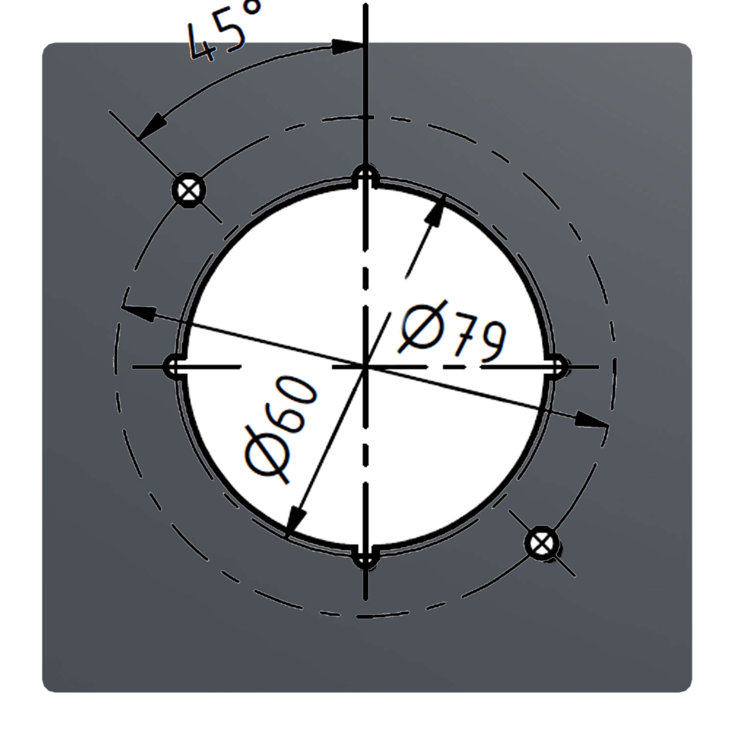 Module prepared for sockets/switches/device sockets etc. Colour: RAL 7016 anthracite grey, fine structure, matt