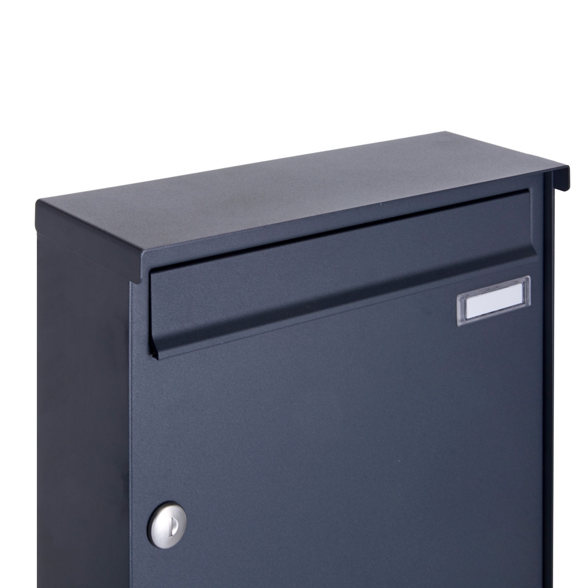 6er 2x3 Edelstahl Aufputz Briefkasten Design BASIC Plus 382XA AP - RAL nach Wahl