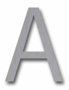 Stainless steel house number Klopstock