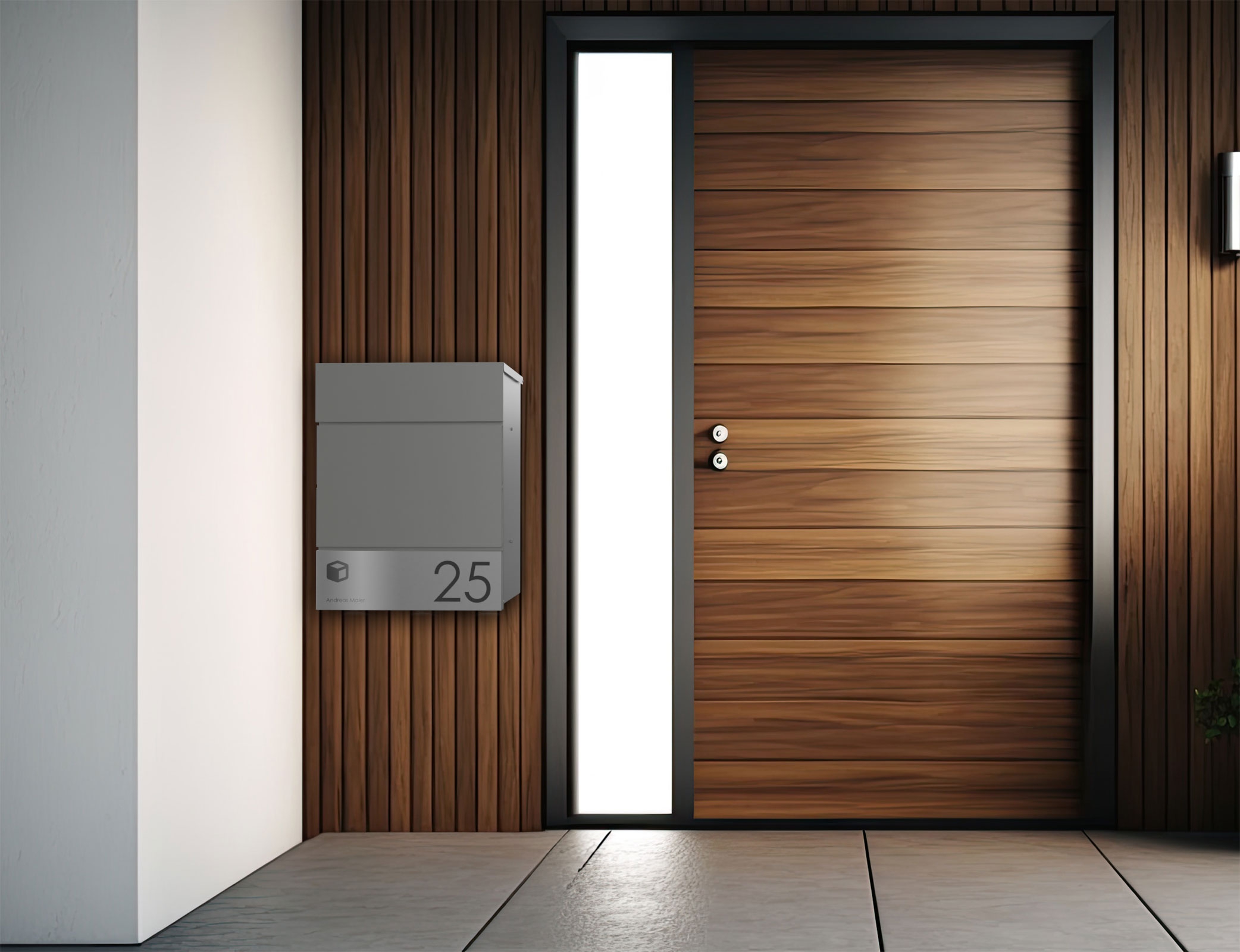 Aufputz Paketbox KANT Edition - Design Elegance 4 - RAL 9007 graualuminium Aufputz Paketbox KANT Edition - Design Elegance 4 - RAL 9007 graualuminium