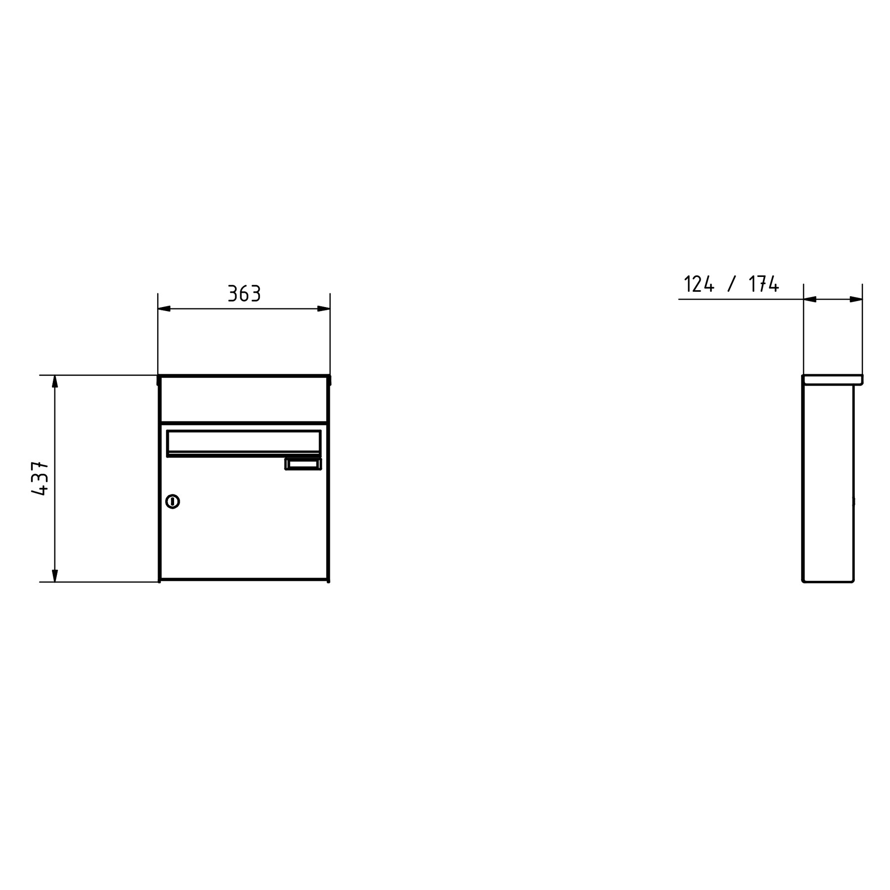 1er Edelstahl Aufputz Briefkasten Design BASIC Plus 382XA AP mit Klingelkasten- RAL nach Wahl 1er Edelstahl Aufputz Briefkasten Design BASIC Plus 382XA AP mit Klingelkasten- RAL nach Wahl