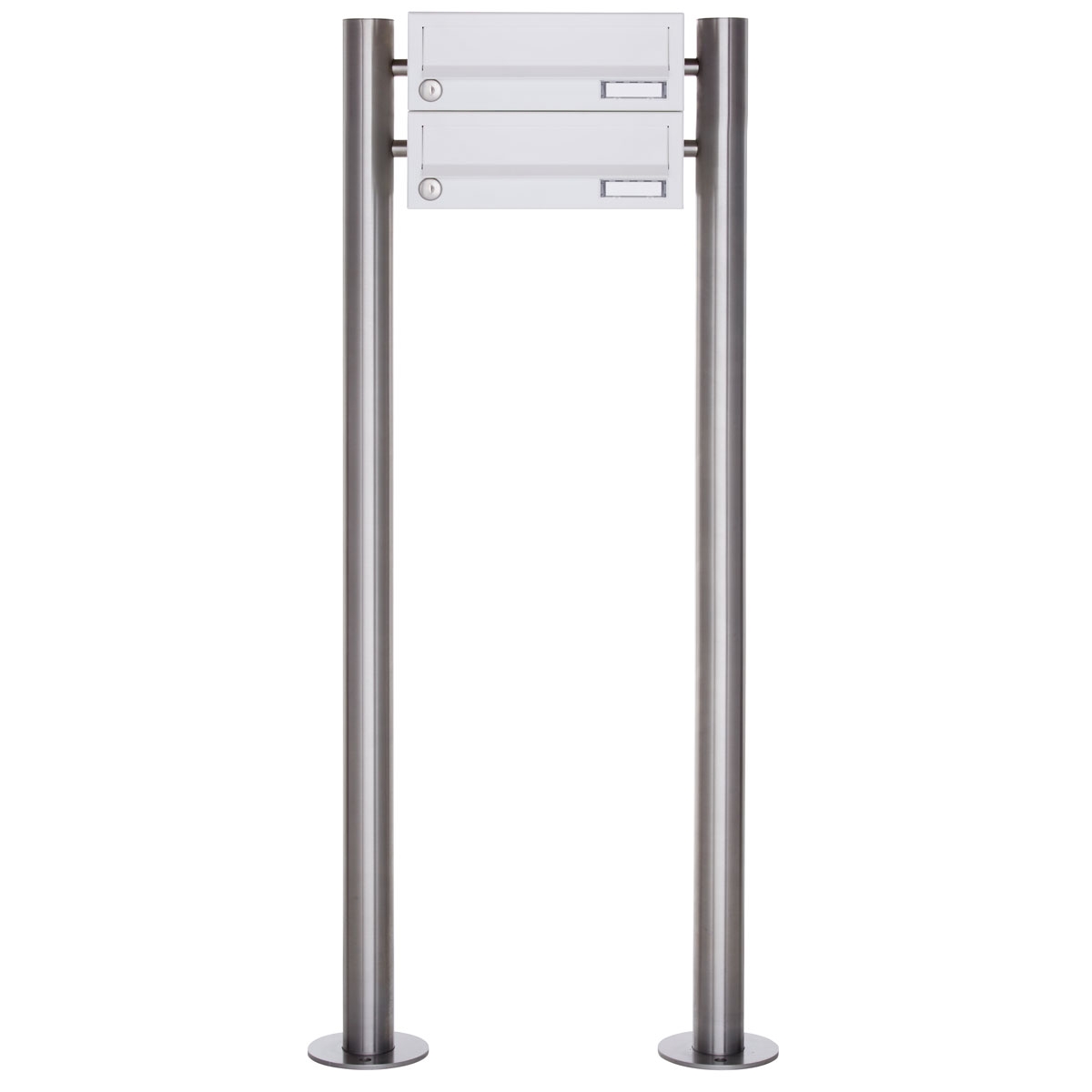 Sistema di scatole a 2 pali autoportanti Design BASIC 385-9016 ST-R - RAL 9016 bianco traffico