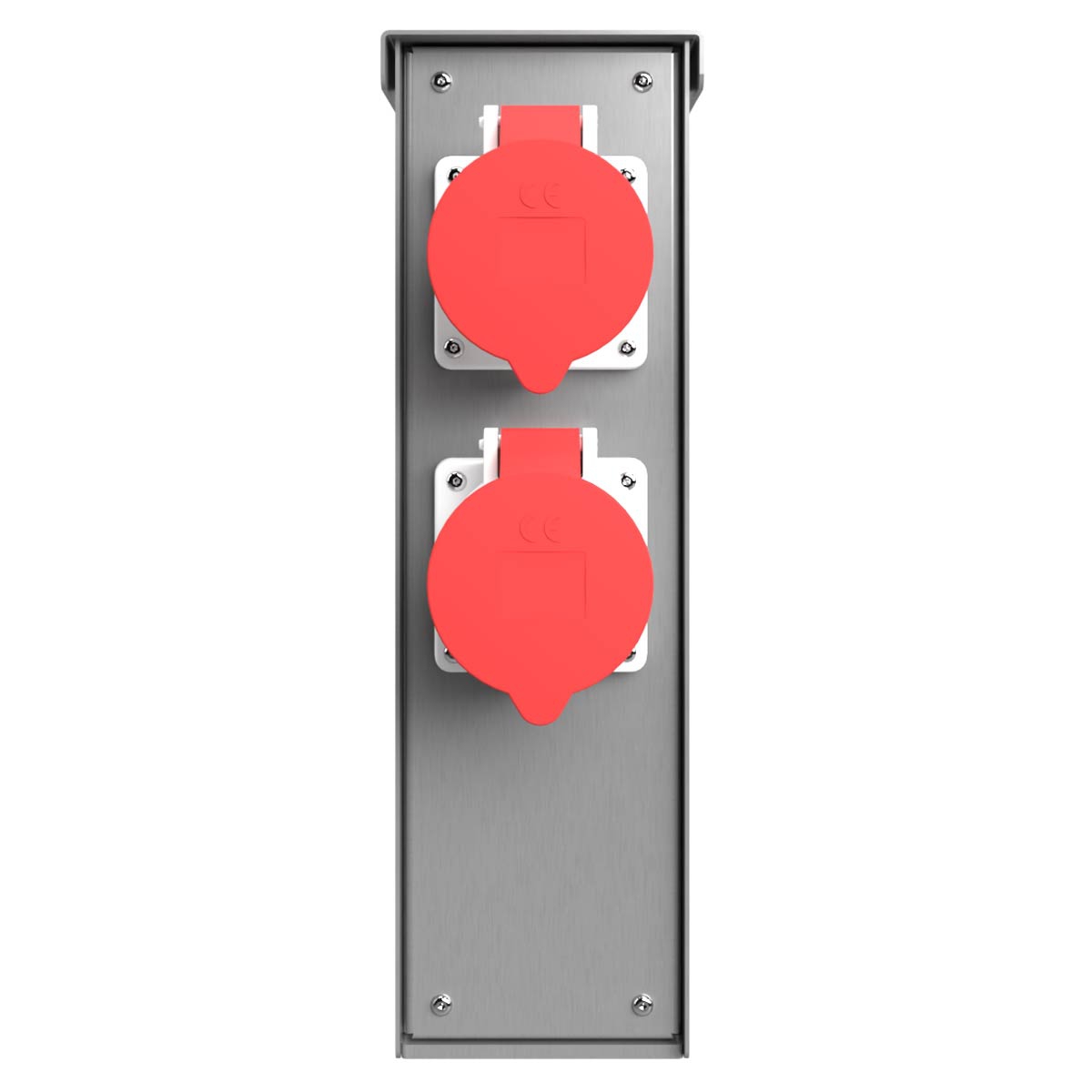 CEE Steckdosensäule BASIC 372 zur Standmontage - Edelstahl V2A geschliffen CEE Steckdosensäule BASIC 372 zur Standmontage - Edelstahl V2A geschliffen
