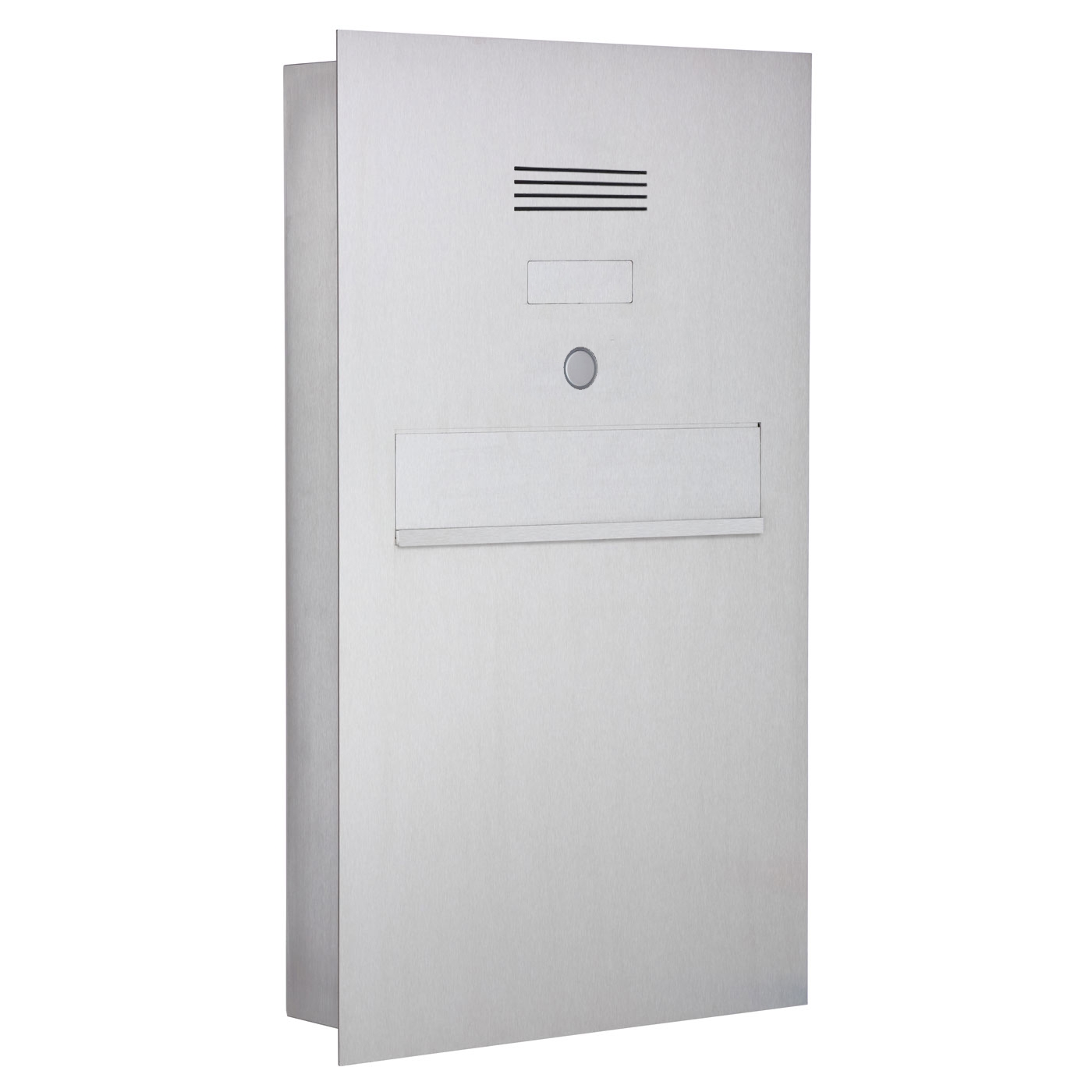 Stainless steel fence mailbox designer model BIG - Clean Edition - INDIVIDUAL Stainless steel fence mailbox designer model BIG - Clean Edition - INDIVIDUAL