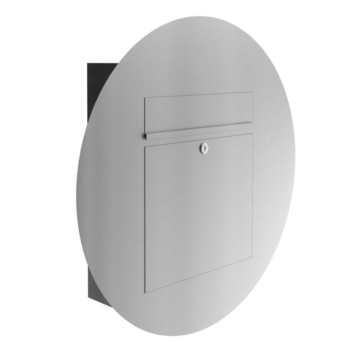 Edelstahl Design Unterputzbriefkasten DESIGNER Style BIG - Rund Edelstahl Design Unterputzbriefkasten DESIGNER Style BIG - Rund