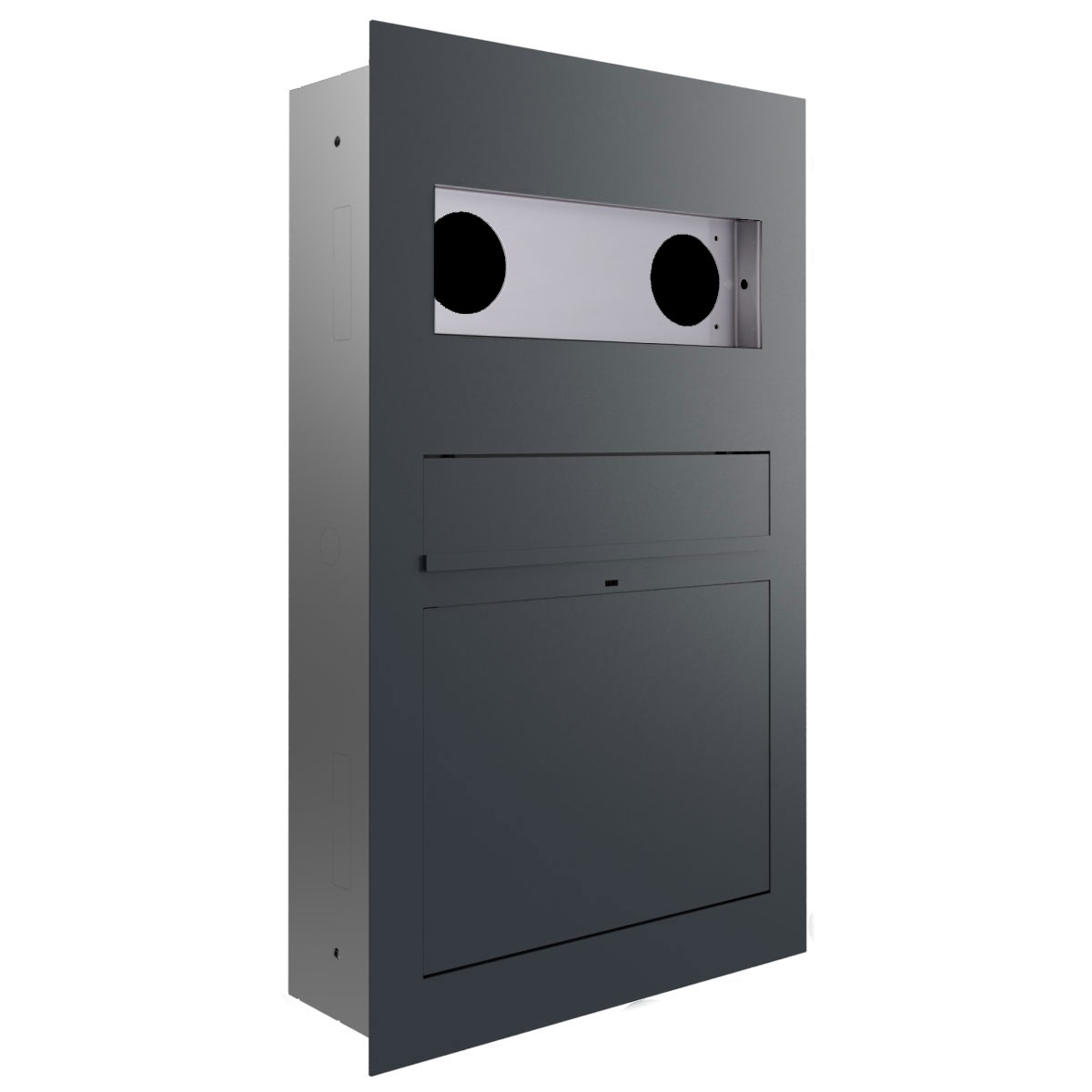 Design flush-mounted letterbox GRIMM - Colour of your choice - GIRA System 106 - 3-gang prepared Design flush-mounted letterbox GRIMM - Colour of your choice - GIRA System 106 - 3-gang prepared