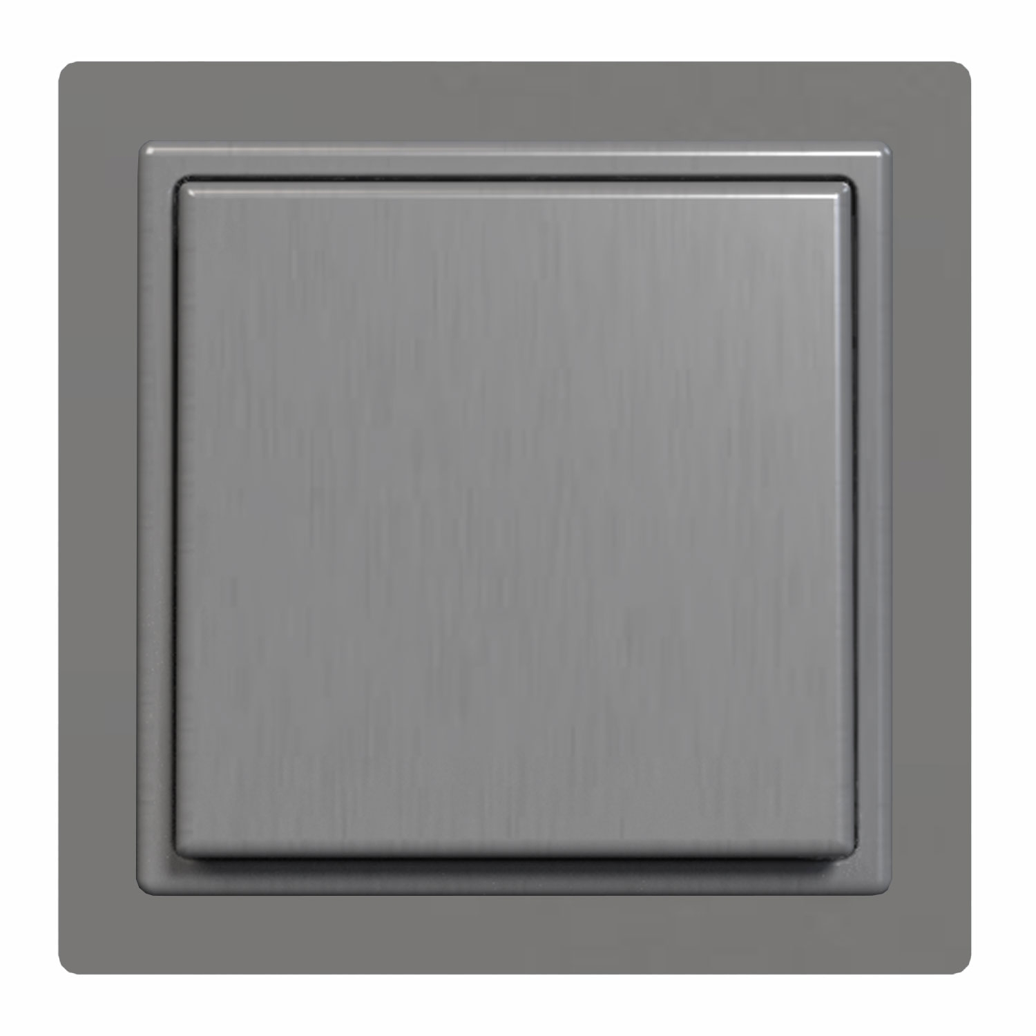 Module met opbouwcontactdoos - JUNG - SCHUKO® 16 A 250 V met klapdeksel van roestvast staal Kleur: RAL 9007 aluminium fijnstructuur grijs mat