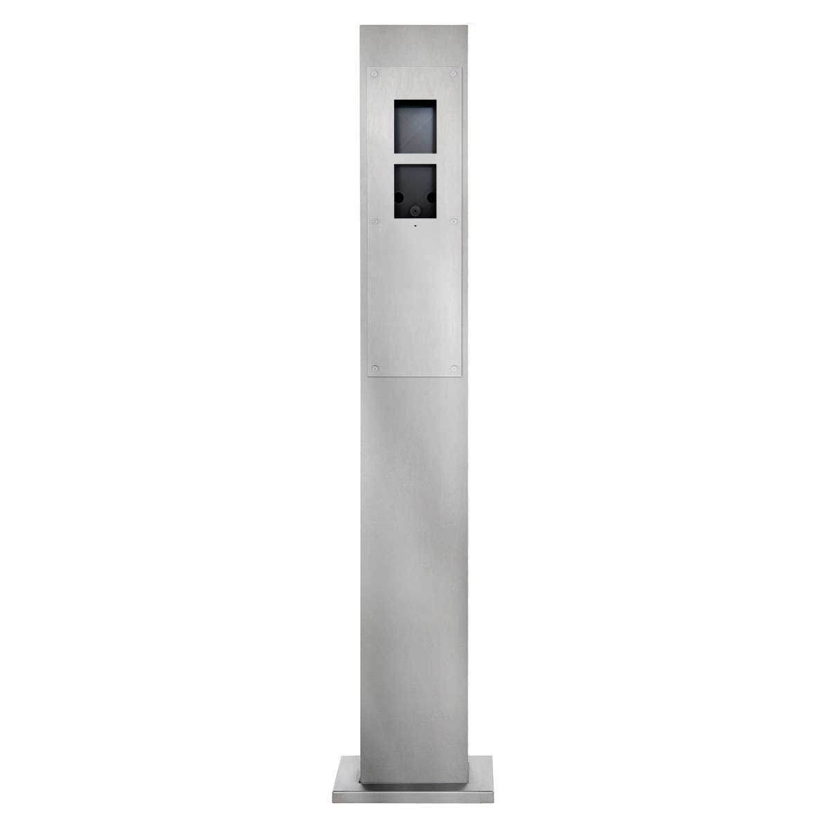 054737b718ed2d2db9e09e2c2ac4a9dfc59433f1 Klingelstele Designer - Edelstahl V2A geschliffen mit 2N Verso - 2N Solo vorbereitet