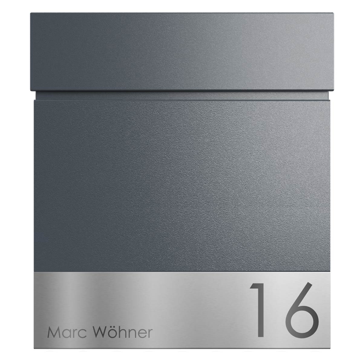 Boîte aux lettres KANT Edition avec porte-journaux - Design Elegance 4 - RAL 7016 gris anthracite