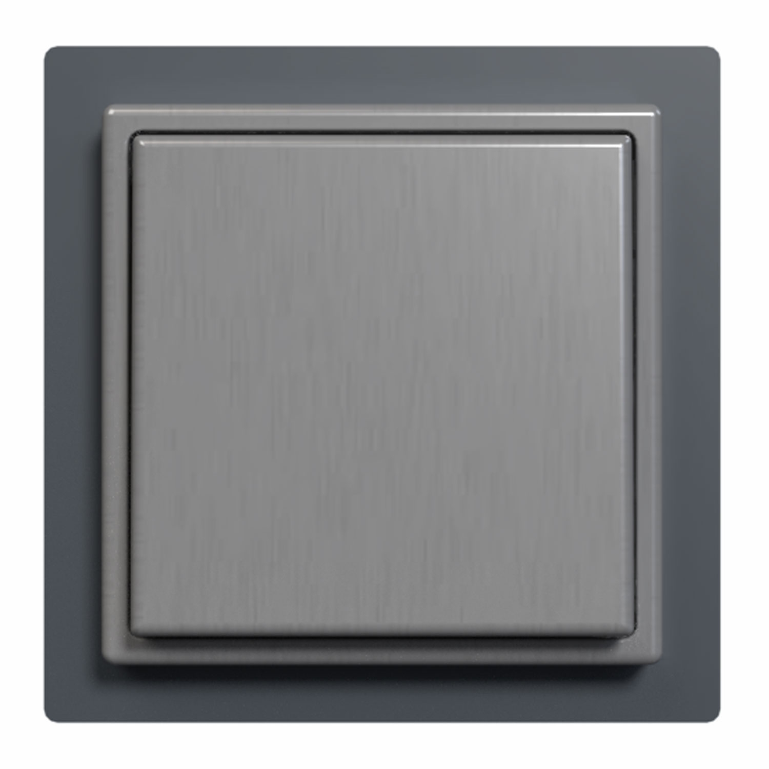 Module with surface-mounted socket outlet - JUNG - SCHUKO® 16 A 250 V with hinged cover made of stainless steel Colour: RAL 7016 anthracite grey, fine structure, matt