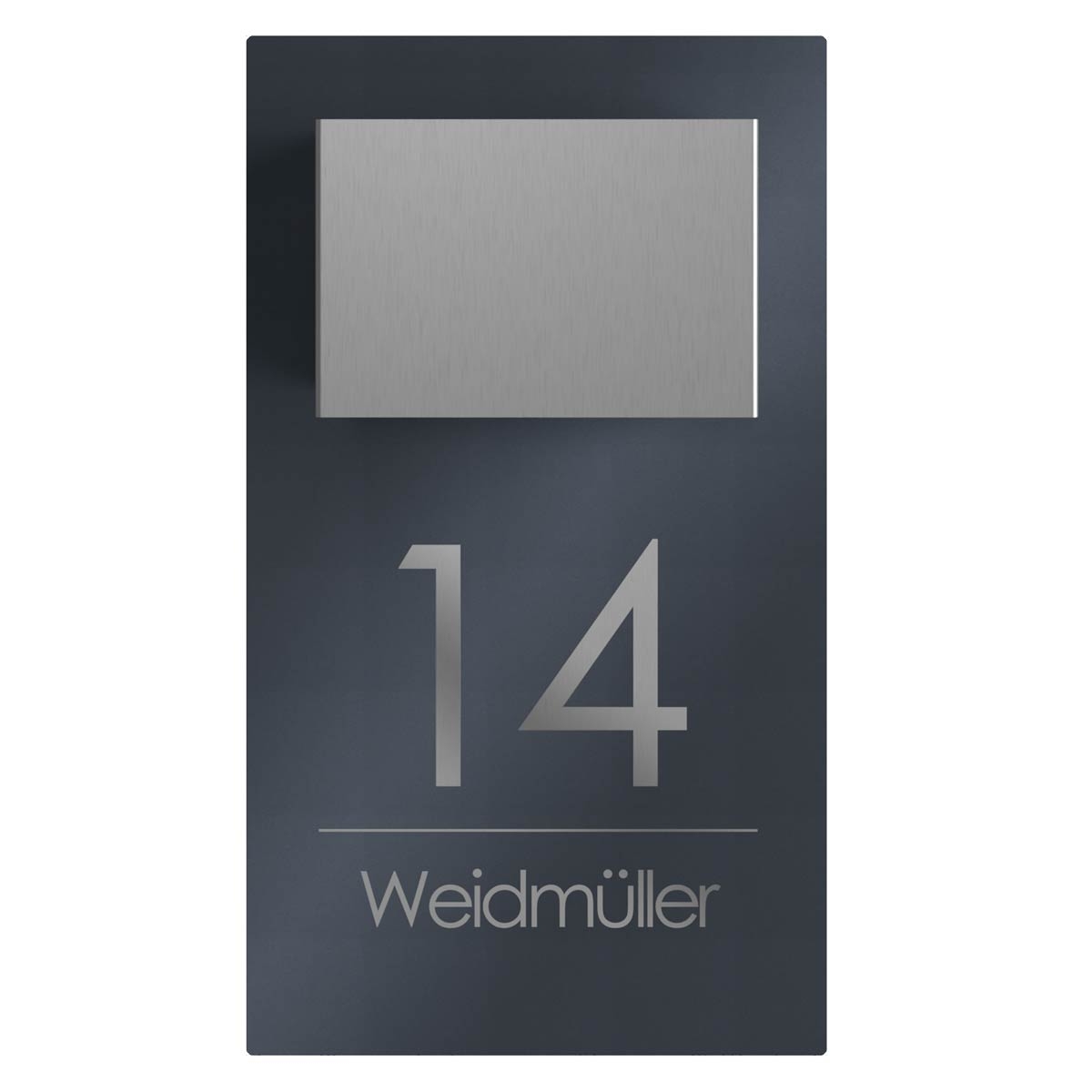 07a5e45fda5512794d217ef6df629092b2e137ec Design wall light KEPLER SMALL 225x395 - 2-sided - bi-colour - house number - street or name