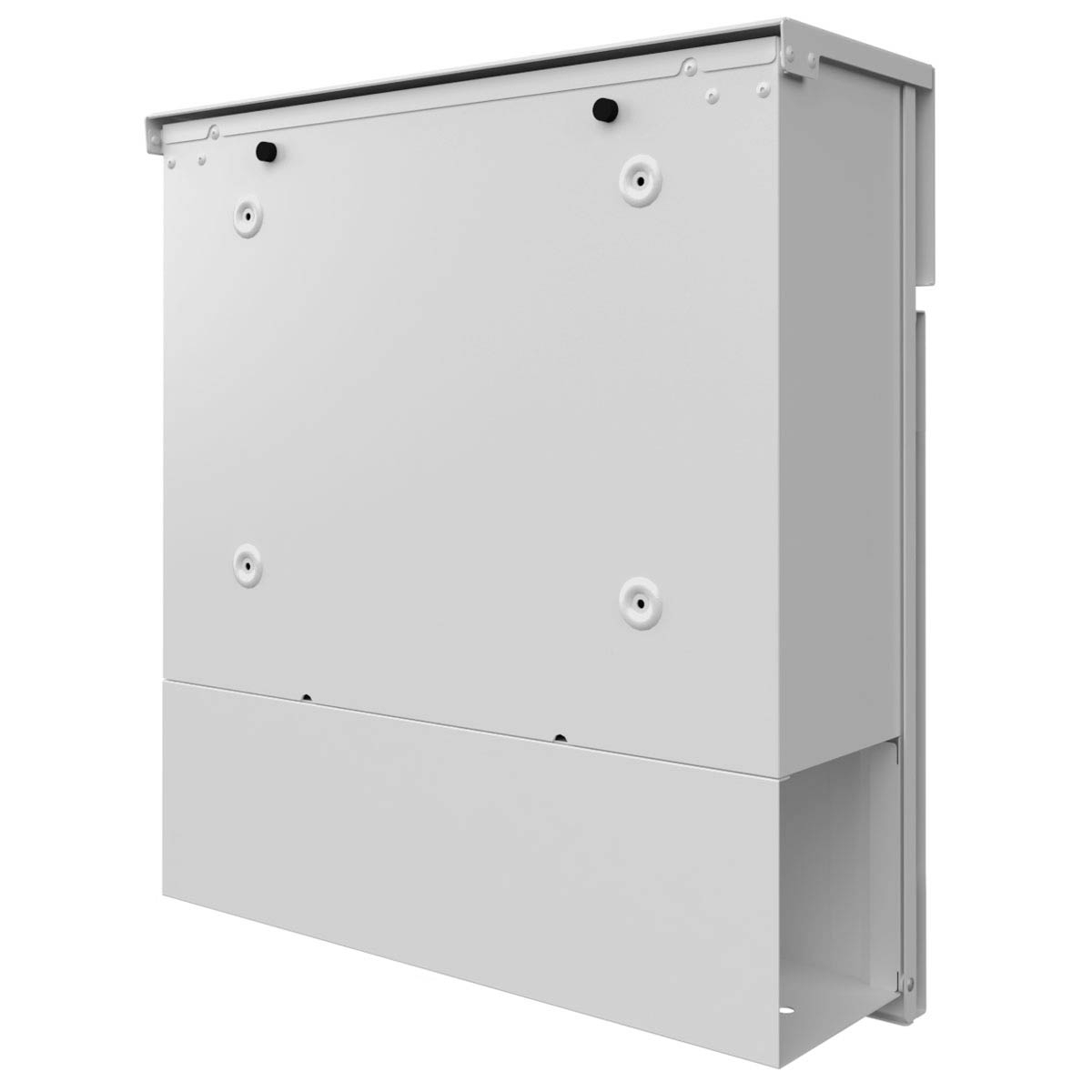 KANT Edition letterbox with newspaper compartment - Design 3 - RAL 9016 traffic white KANT Edition letterbox with newspaper compartment - Design 3 - RAL 9016 traffic white