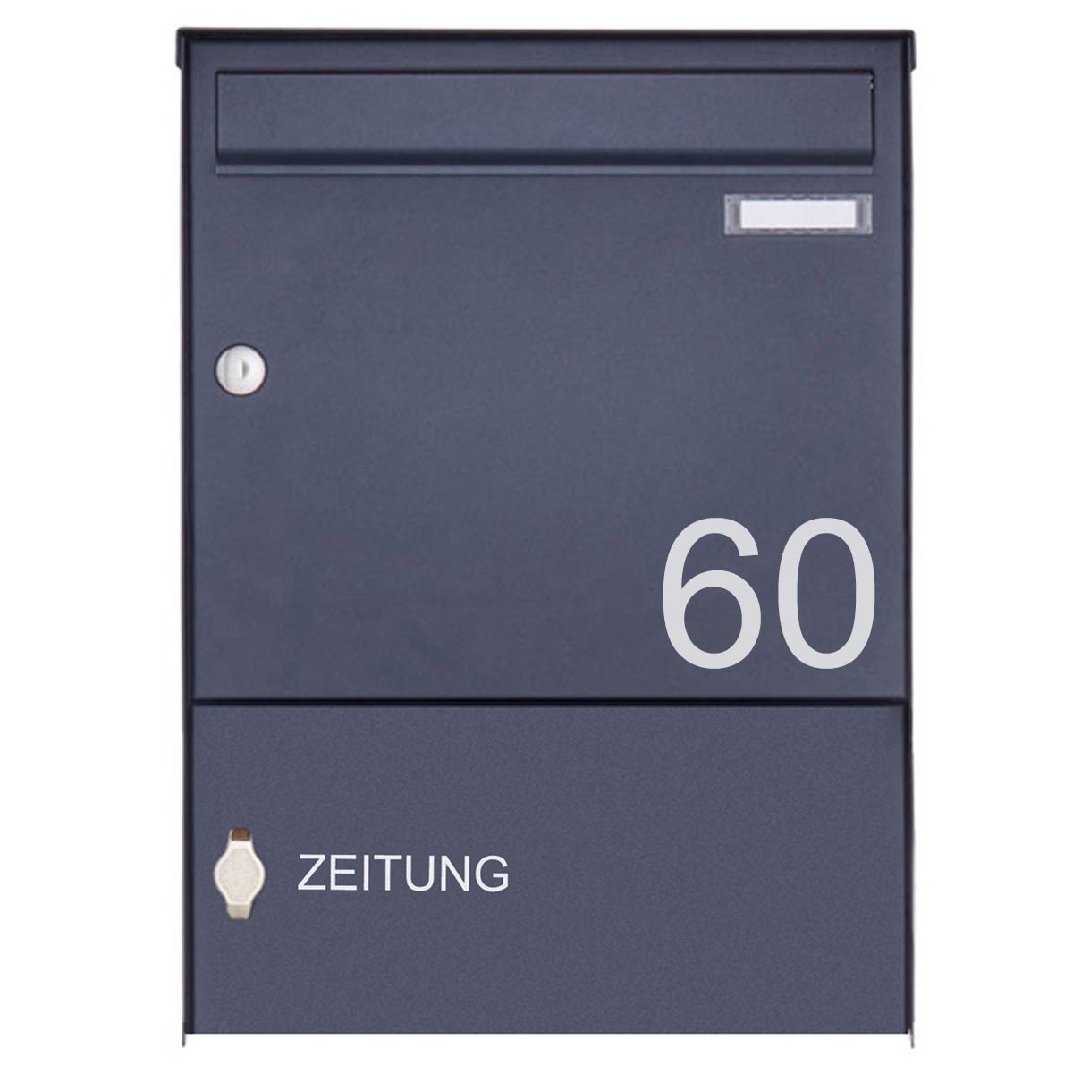 Aufputz Briefkasten Design BASIC 382A AP mit Zeitungsfach geschlossen - RAL 7016 anthrazitgrau Aufputz Briefkasten Design BASIC 382A AP mit Zeitungsfach geschlossen - RAL 7016 anthrazitgrau