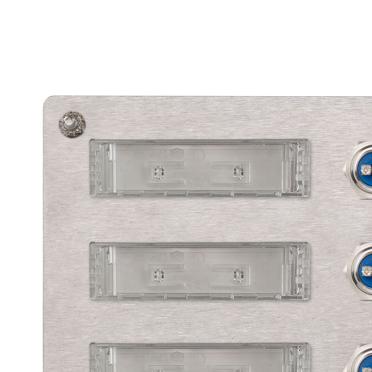 5d7261c3089a436195eb1f3b68c8241a49bc7806 Edelstahl Klingelplatte 150x50 BASIC 422 mit Namensschild - 1 Partei