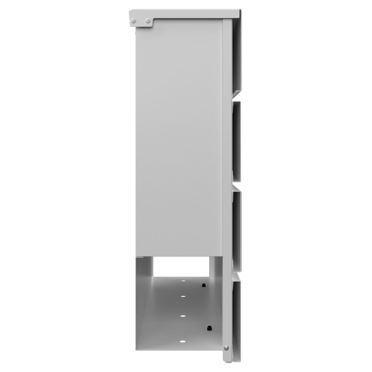 KANT Edition letterbox with newspaper compartment - Elegance 3 design - RAL 9016 traffic white KANT Edition letterbox with newspaper compartment - Elegance 3 design - RAL 9016 traffic white