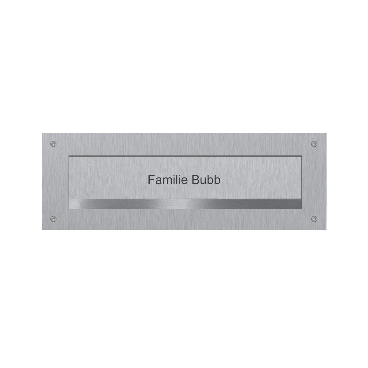 Stainless steel letter slot - slot 240x35mm - 300x115mm Stainless steel letter slot - slot 240x35mm - 300x115mm