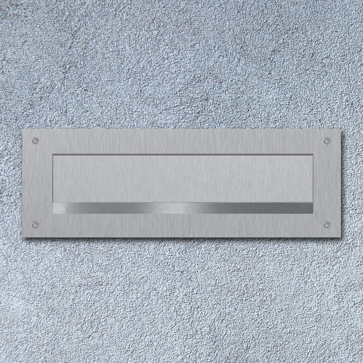 Szczelina na listy ze stali nierdzewnej - szczelina 350x63mm - 410x140mm Szczelina na listy ze stali nierdzewnej - szczelina 350x63mm - 410x140mm