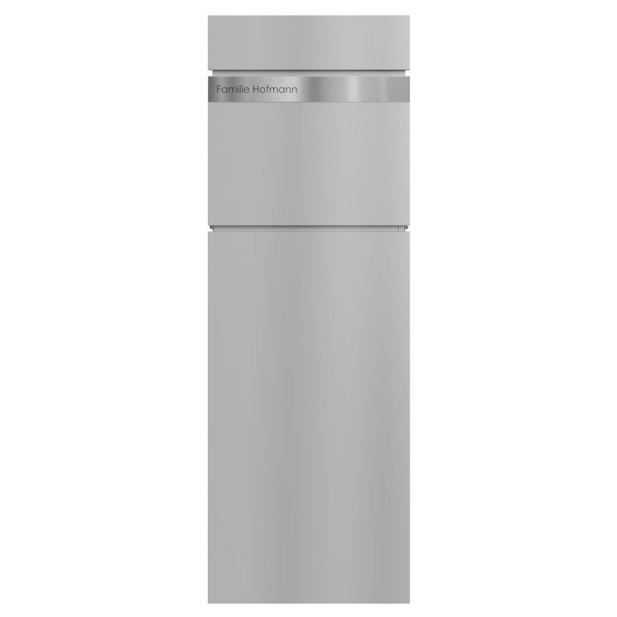 Skrzynka na listy na cokole LESSING Edition - Design Elegance 2 - RAL 9007 szare aluminium