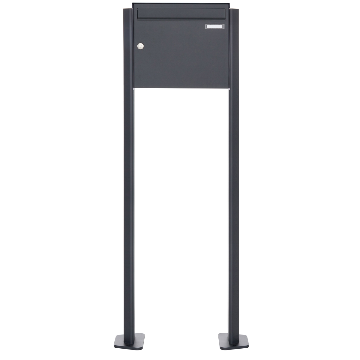 1er Edelstahl Standbriefkasten Design BASIC Plus 380 ST-T - RAL nach Wahl 1er Edelstahl Standbriefkasten Design BASIC Plus 380 ST-T - RAL nach Wahl