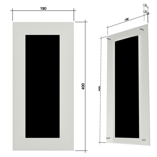 4e0fb3e676f879210b6e3a46f91f817ec9b435b3 Stainless steel front panel for flush-mounted installation of GIRA System 106 - 3-gang prepared - Vertical