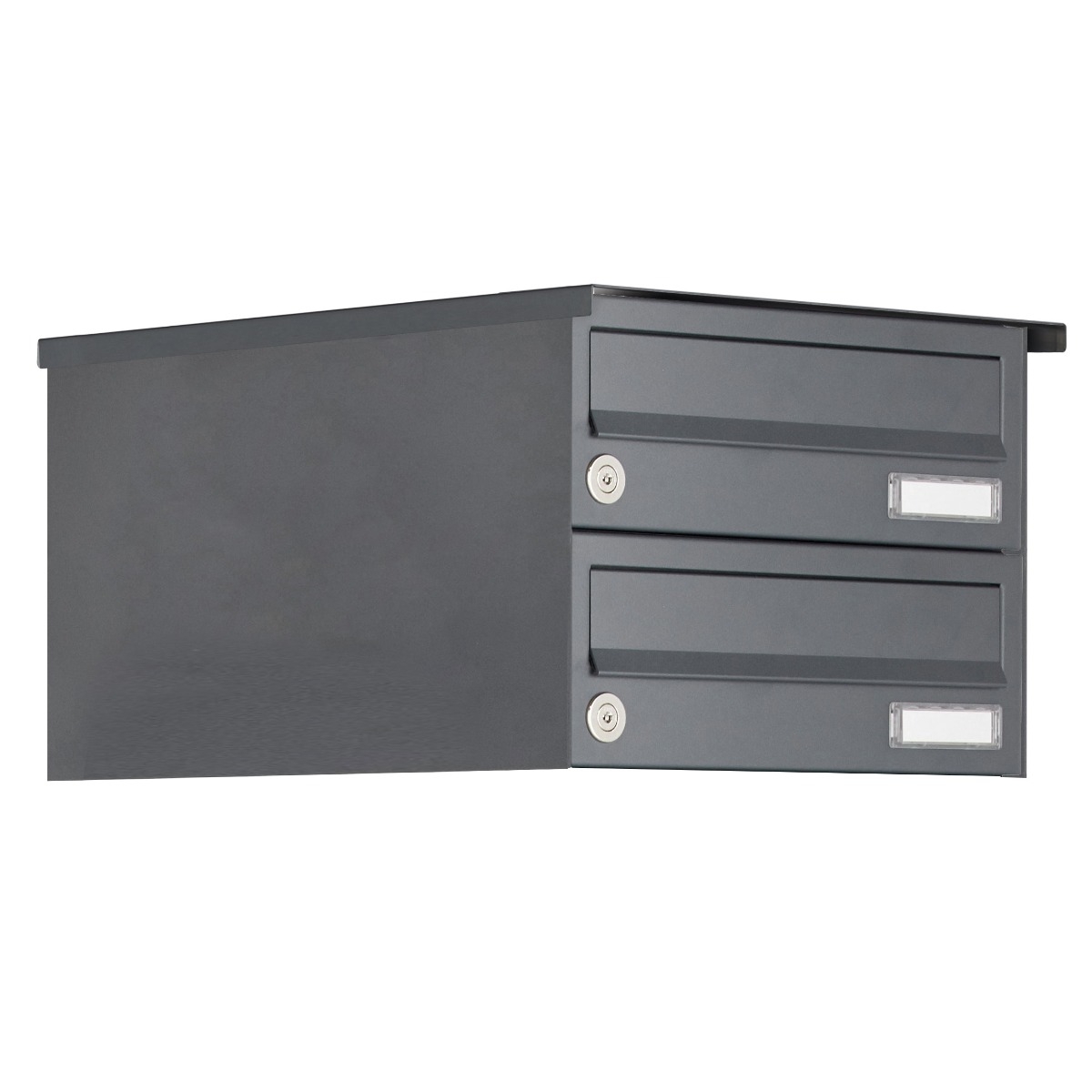 2-piece surface-mounted letterbox system Design BASIC 385A-7016 AP - RAL 7016 anthracite grey