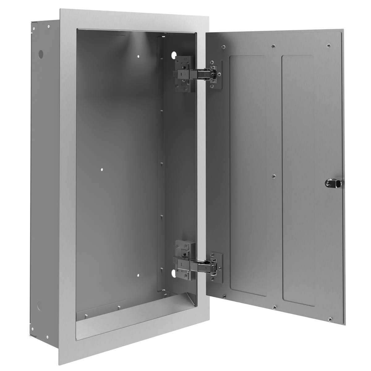 Flush-mounted distribution box GRIMM BIG 515B-GS - SCHUKO - CEE - stainless steel, polished Flush-mounted distribution box GRIMM BIG 515B-GS - SCHUKO - CEE - stainless steel, polished