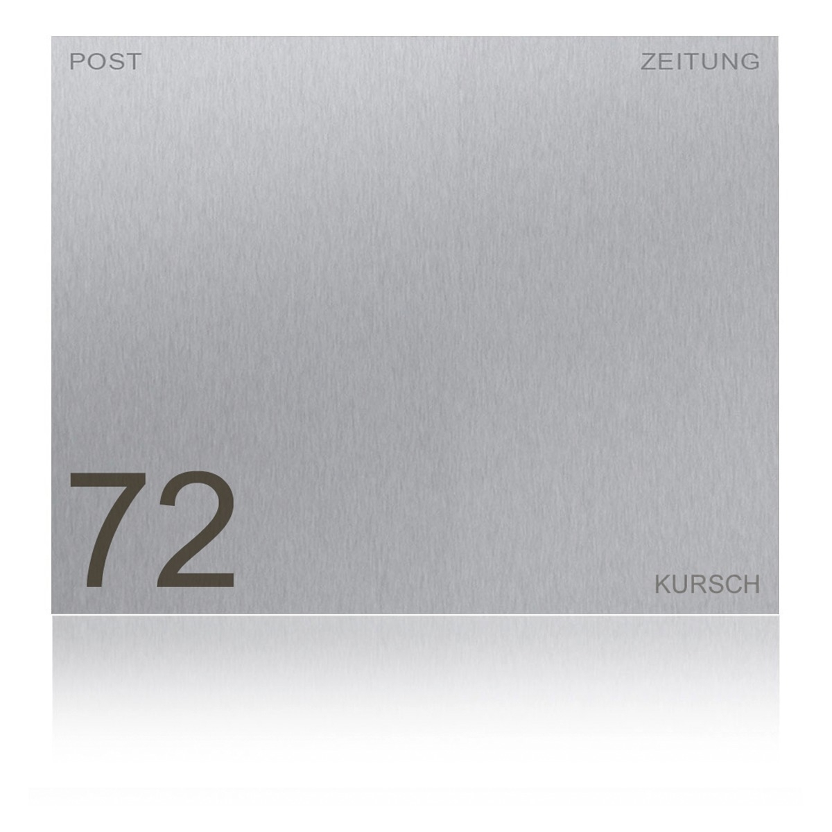 b1084a229e76debffb5c230d7a064b440c1bbd5b Cassetta delle lettere di design con scomparto per giornali SCHILLER BIG VA7016 - acciaio inox V2A, lucido e grigio antracite RAL 7016