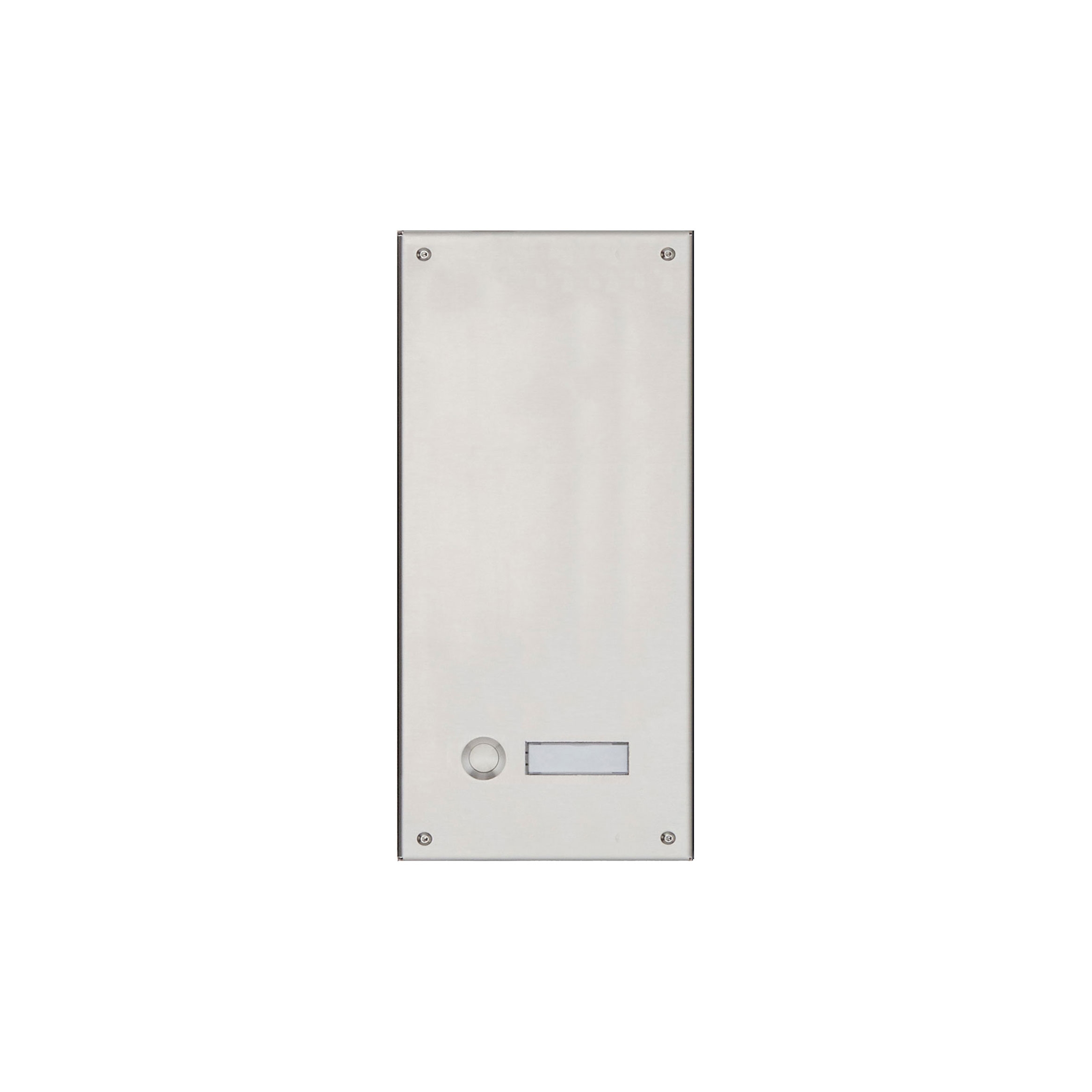 Edelstahl-Blende 170x330 für 1 Partei ohne Sprechlochung Edelstahl-Blende 170x330 für 1 Partei ohne Sprechlochung