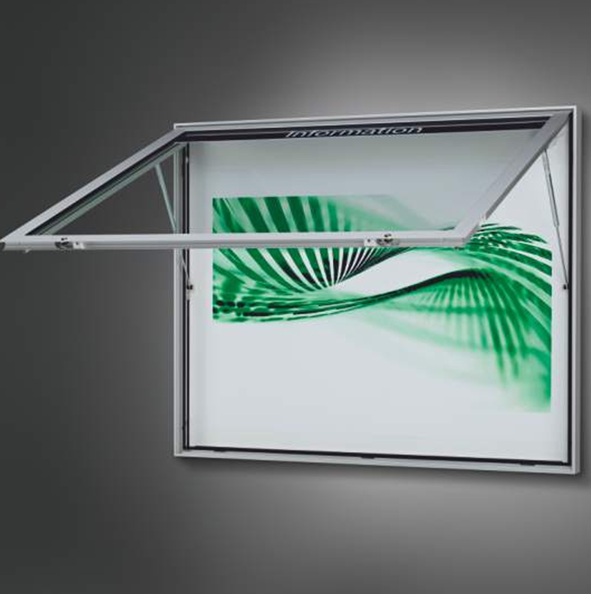 Surface-mounted display case FLEMING AP - 8 × DIN A4 - 980 × 830 mm - RAL of your choice Surface-mounted display case FLEMING AP - 8 × DIN A4 - 980 × 830 mm - RAL of your choice