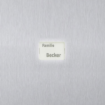97a9106ea6cabdb59beb2973470063cd10870d46 DESIGNER name badge made of Plexiglas, illuminated (white backing) 44x32mm