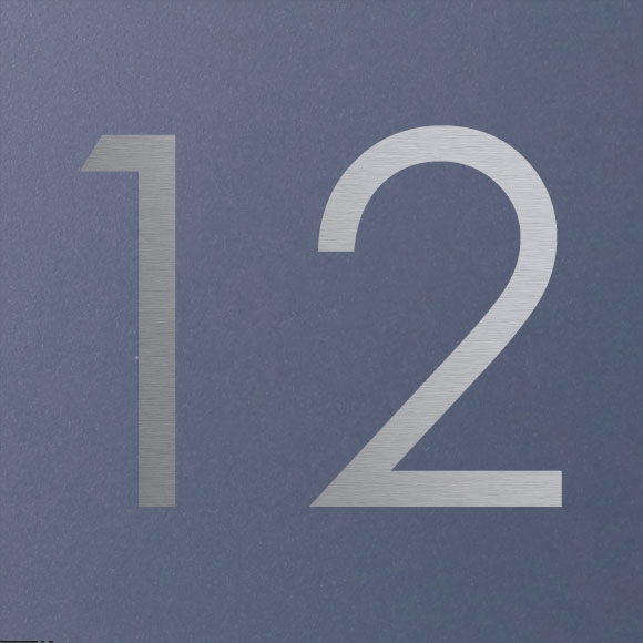 a1a8d7214f7c3b7de77e51c36a793a68144286f6 Gira System 106 info module with house number - stainless steel V2A, powder-coated to RAL 7016 anthracite grey fine structure matt