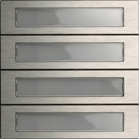 Gira System 106 4-gang call button module with start-up buttons 5539000 Gira System 106 4-gang call button module with start-up buttons 5539000