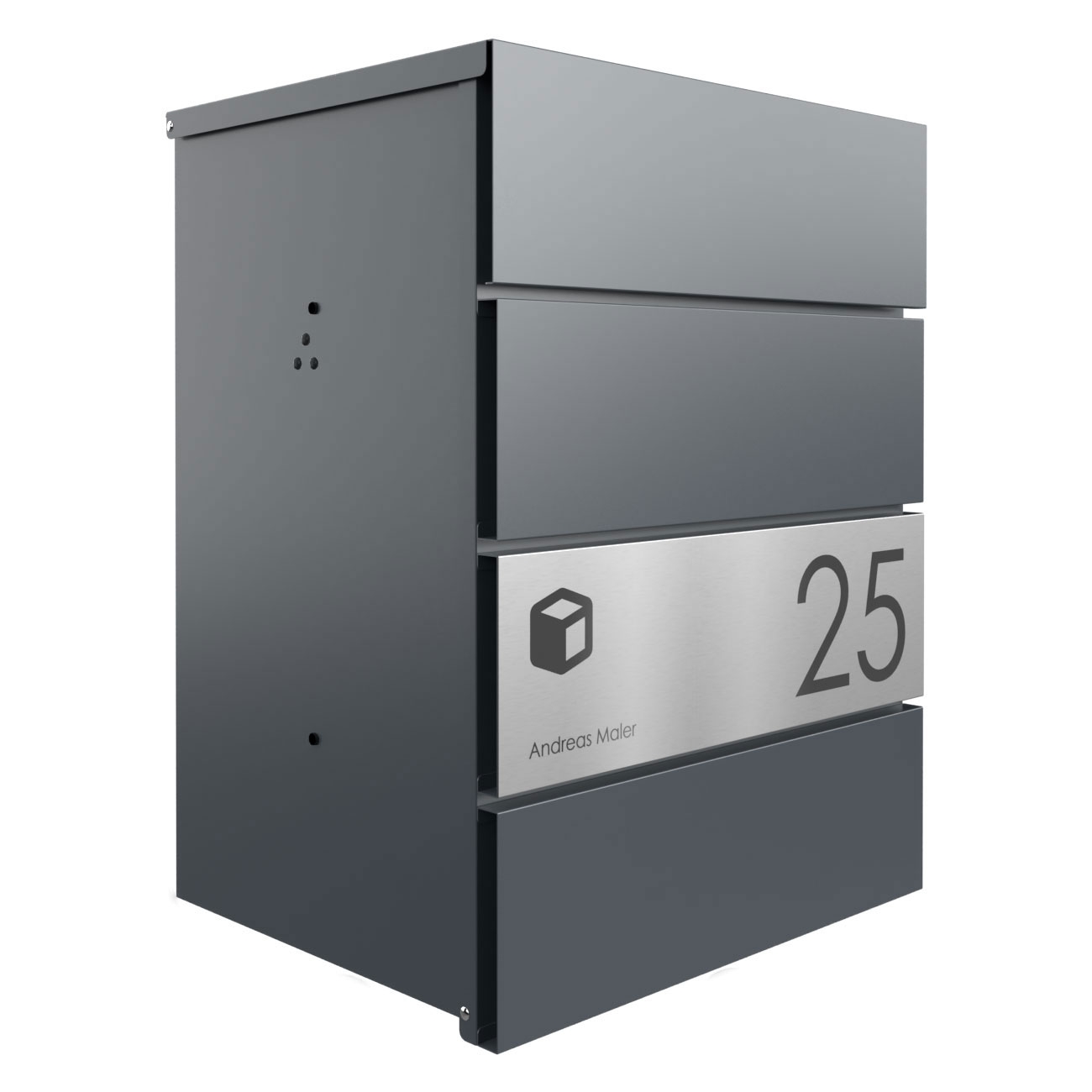 Caja para paquetes de superficie KANT Edition - Design Elegance 1 - RAL 7016 gris antracita