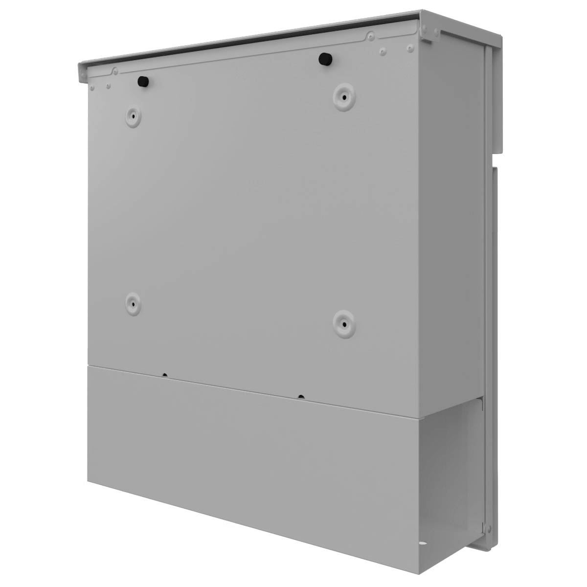 KANT Edition letterbox with newspaper compartment - Elegance 2 design - RAL 9007 grey aluminium KANT Edition letterbox with newspaper compartment - Elegance 2 design - RAL 9007 grey aluminium