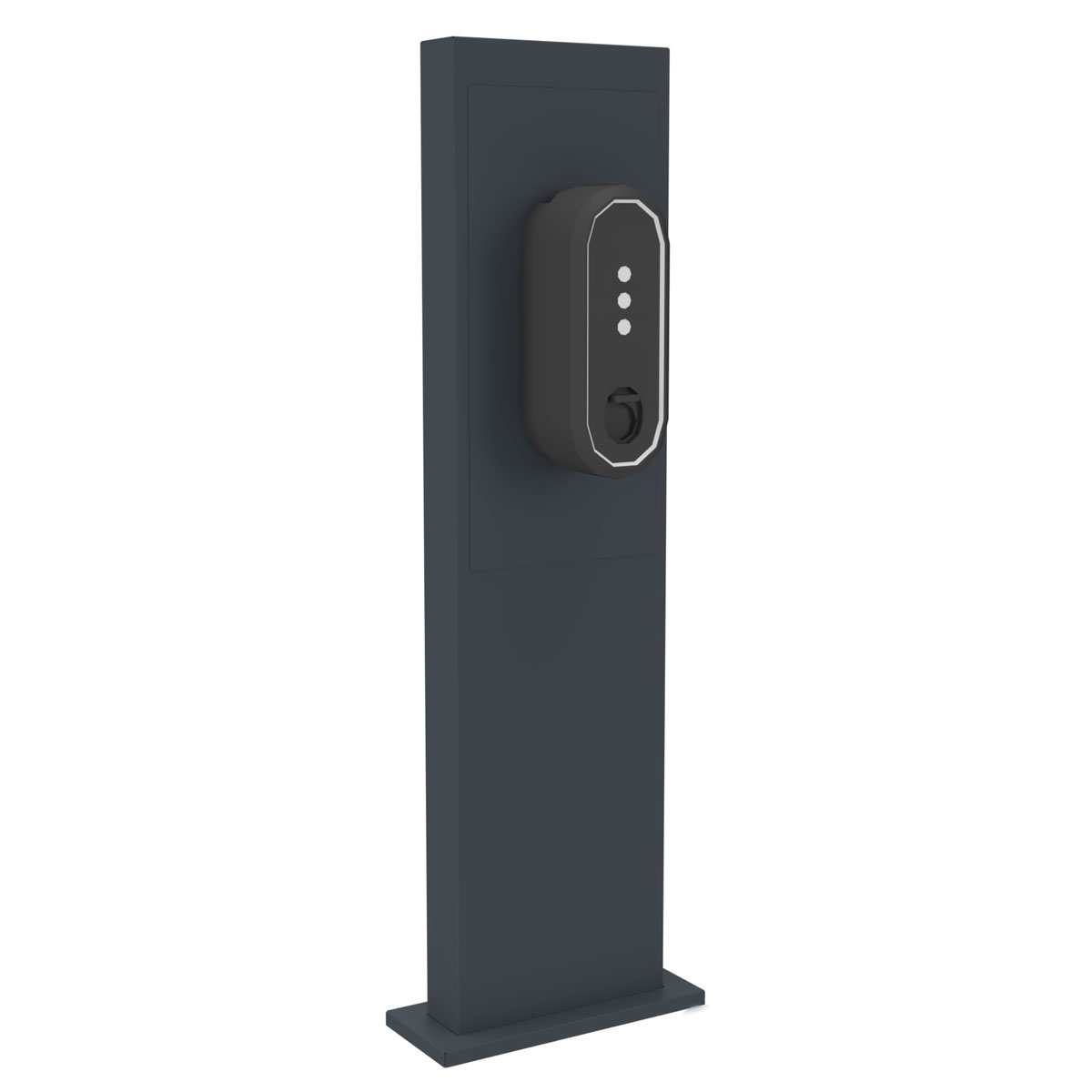 Stainless steel pedestal GRIMM 605 for two wallboxes - Customised wallbox prepared - RAL of your choice Stainless steel pedestal GRIMM 605 for two wallboxes - Customised wallbox prepared - RAL of your choice