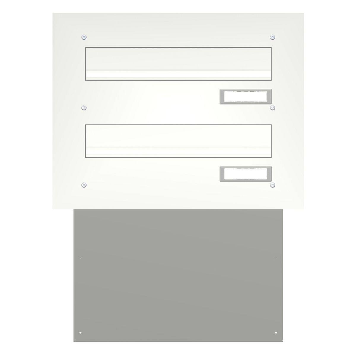 Boîte aux lettres murale BASIC 622 peinte par poudrage - 2 parties Boîte aux lettres murale BASIC 622 peinte par poudrage - 2 parties