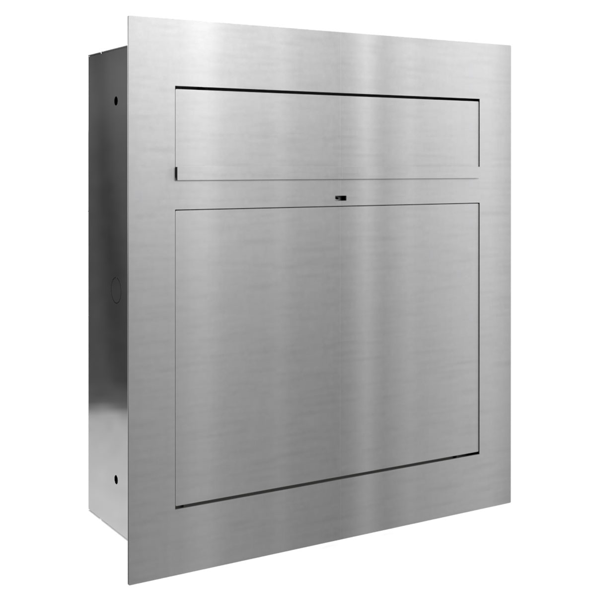 Cassetta per le lettere da incasso di design GRIMM - acciaio inox lucido Cassetta per le lettere da incasso di design GRIMM - acciaio inox lucido