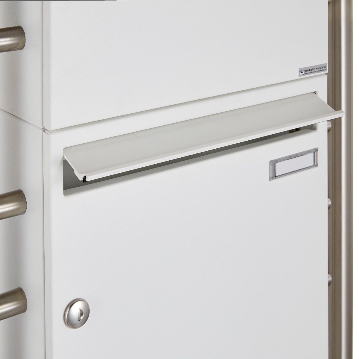 4er 2x2 letterbox system freestanding Design BASIC 381 ST-R - RAL 9016 traffic white 4er 2x2 letterbox system freestanding Design BASIC 381 ST-R - RAL 9016 traffic white