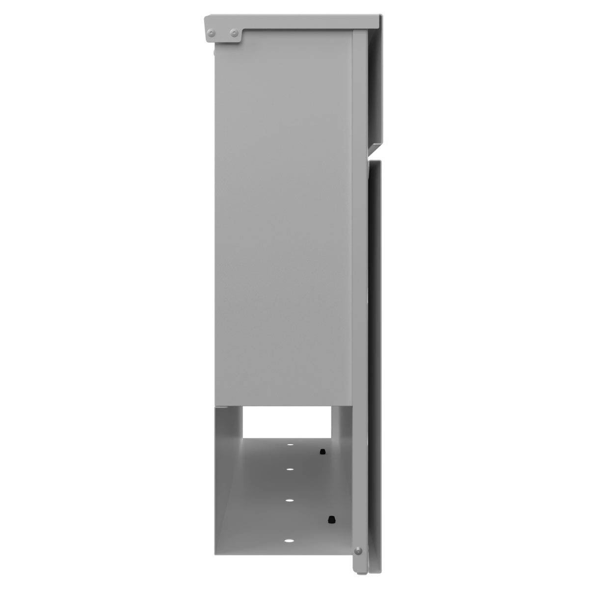 KANT Edition letterbox with newspaper compartment - Elegance 2 design - RAL 9007 grey aluminium KANT Edition letterbox with newspaper compartment - Elegance 2 design - RAL 9007 grey aluminium
