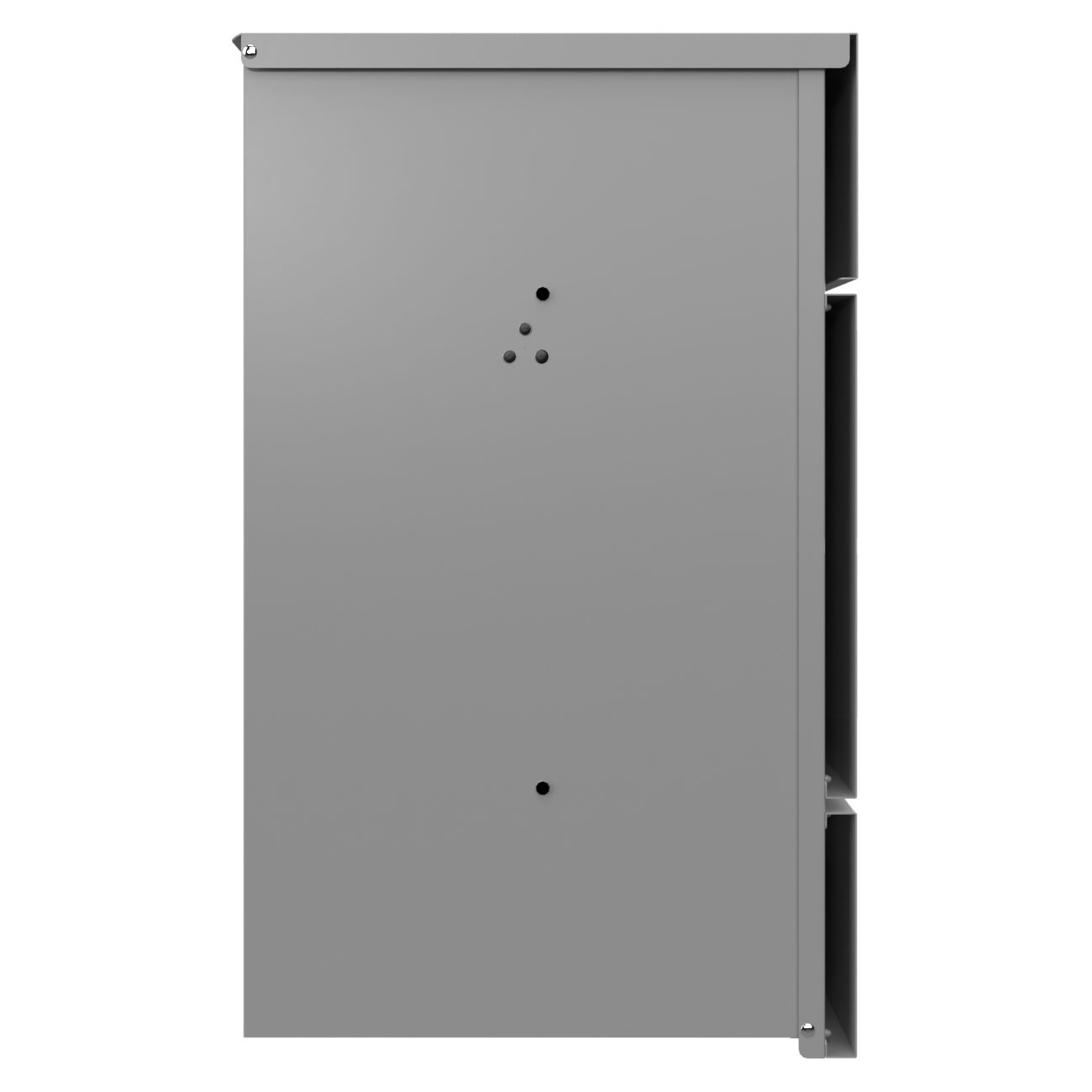 Paczkomat natynkowy KANT Edition - Design Elegance 4 - RAL 9007 szare aluminium