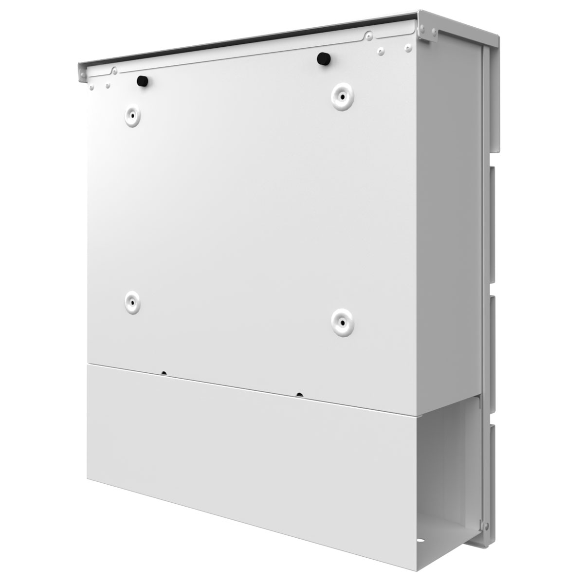 KANT Edition letterbox with newspaper compartment - Elegance 3 design - RAL 9016 traffic white KANT Edition letterbox with newspaper compartment - Elegance 3 design - RAL 9016 traffic white