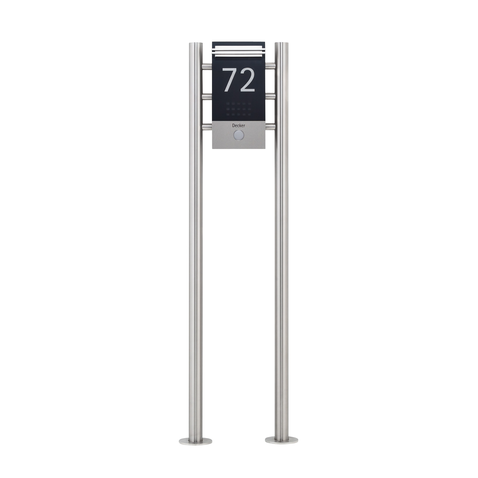 50668dbe699c783b09a2b7d6bcae54e0dd95d9fb Stainless steel doorbell stele DESIGNER ST-R in titanium look