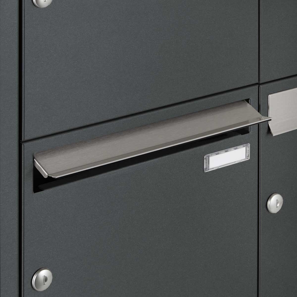 2er 1x2 letterbox system freestanding Design BASIC - Edition NELLY - BI-Color VA-RAL 7016 anthracite grey 2er 1x2 letterbox system freestanding Design BASIC - Edition NELLY - BI-Color VA-RAL 7016 anthracite grey