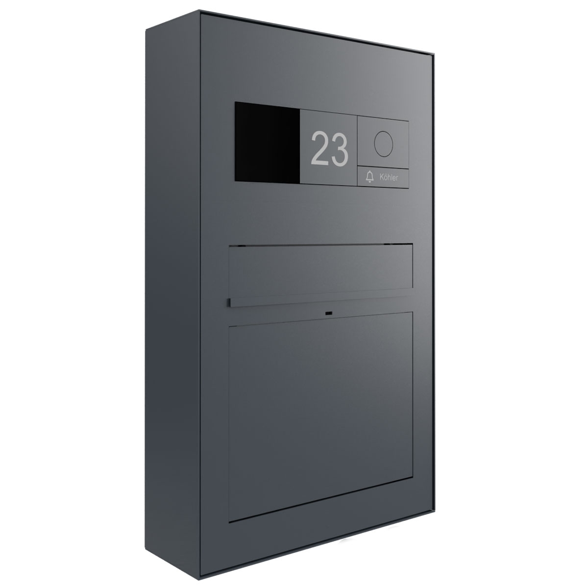 Design surface-mounted letterbox GRIMM - Colour of your choice - GIRA System 106 - Video intercom system - VIDEO complete set Design surface-mounted letterbox GRIMM - Colour of your choice - GIRA System 106 - Video intercom system - VIDEO complete set