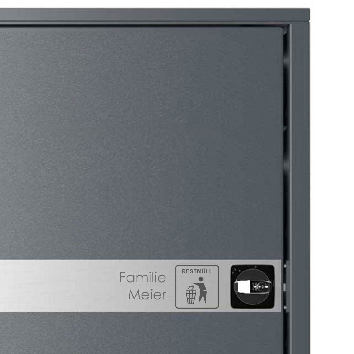 Waste bin box BOXsystem BASIC 751V2 - RAL of your choice - 120-240 litres Waste bin box BOXsystem BASIC 751V2 - RAL of your choice - 120-240 litres